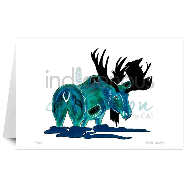 Moose by Kwakwaka’wakw and French Canadian artist, Diane Levesque
