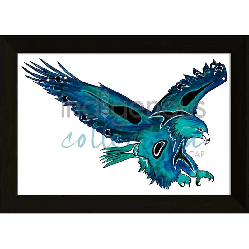 Eagle by Kwakwaka’wakw and French Canadian artist, Diane Levesque