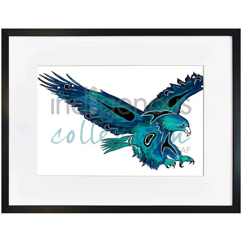 Eagle by Kwakwaka’wakw and French Canadian artist, Diane Levesque
