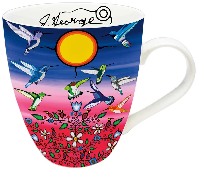 "Ancestors" 18 oz mug with artwork by Indigenous Artist Jeffrey Red George