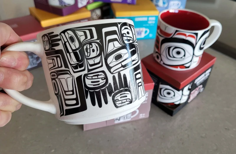 16 oz "Eagle Crest" Mug by Bella Bella Artist, Ben Houstie