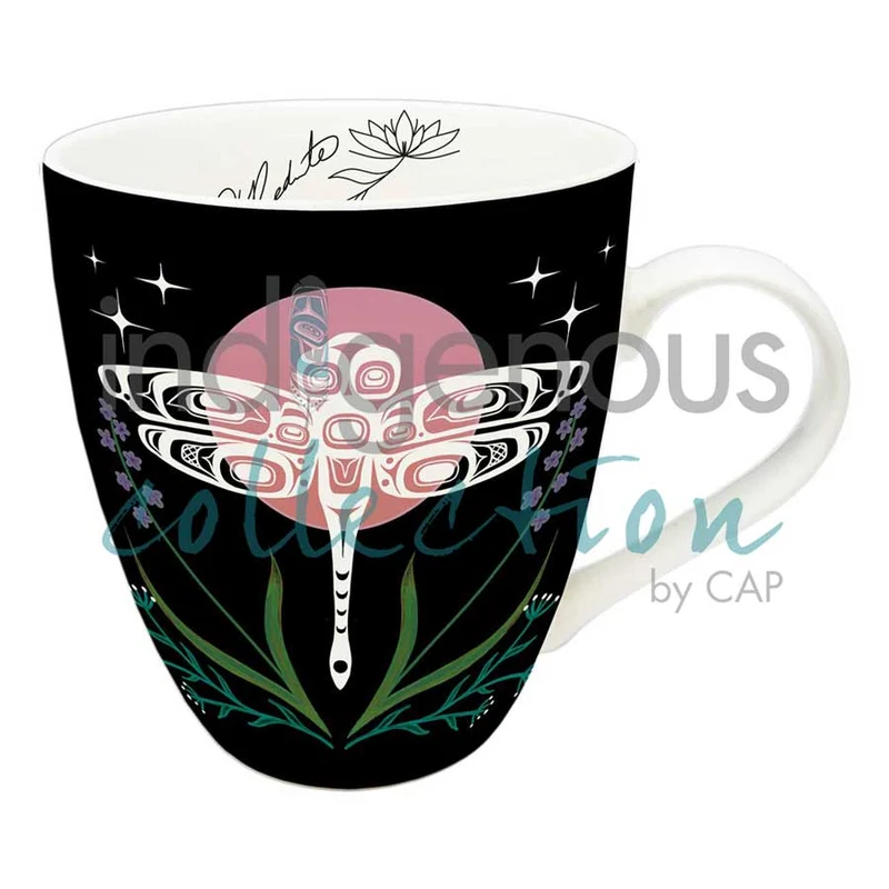 "Halipis (Dragonfly)" 18 oz Mug with artwork by Indigenous Artist Carmen Redunante