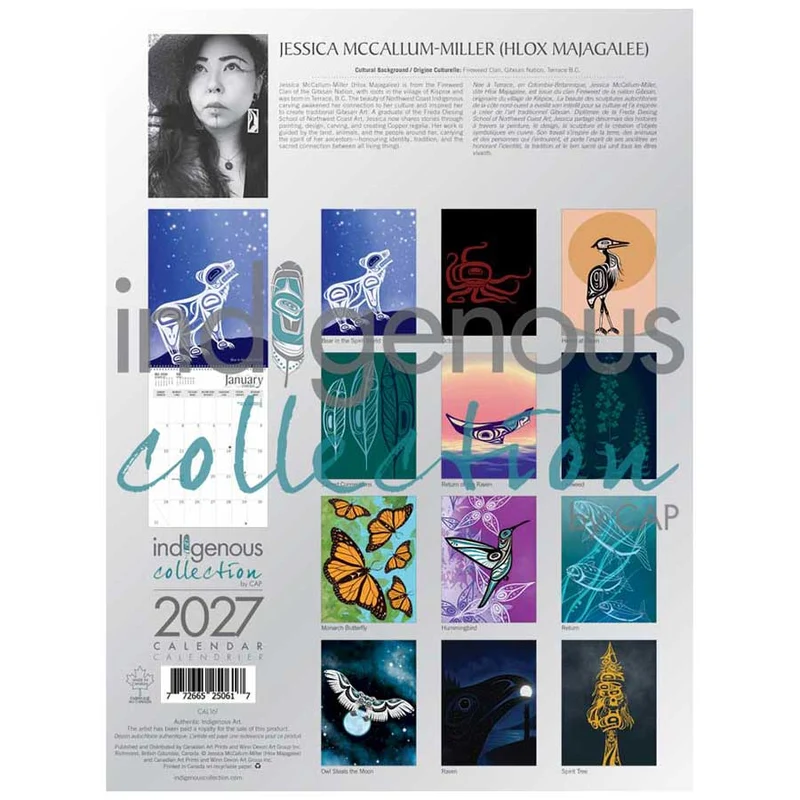 2027 Wall Calendar by Jessica McCallum-Miller