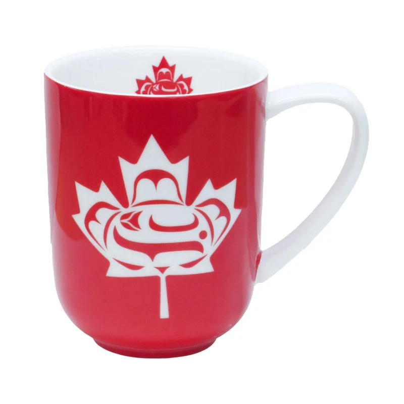 Standing Together 16 oz mug by Kwakwaka’wakw Indigenous Artist Curtis Wilson