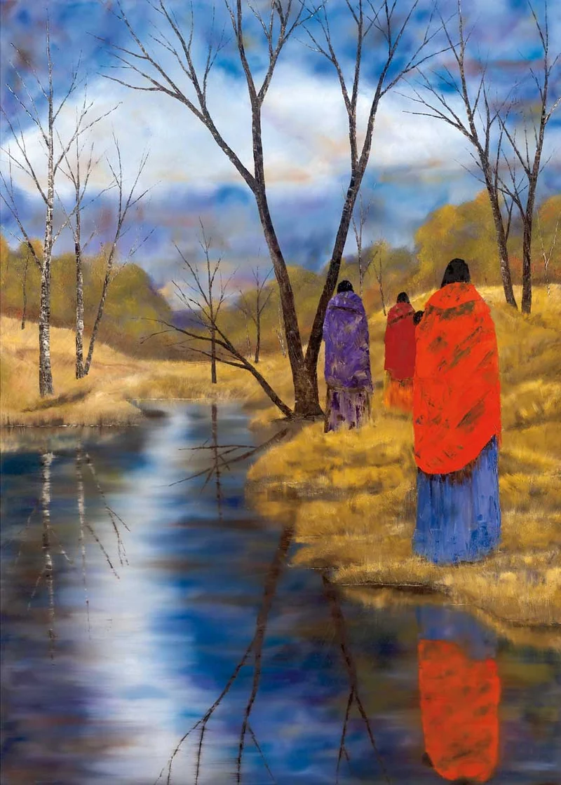 Journey Reflections Wall Art by Indigenous artist, Jeanne Rorex-Bridges