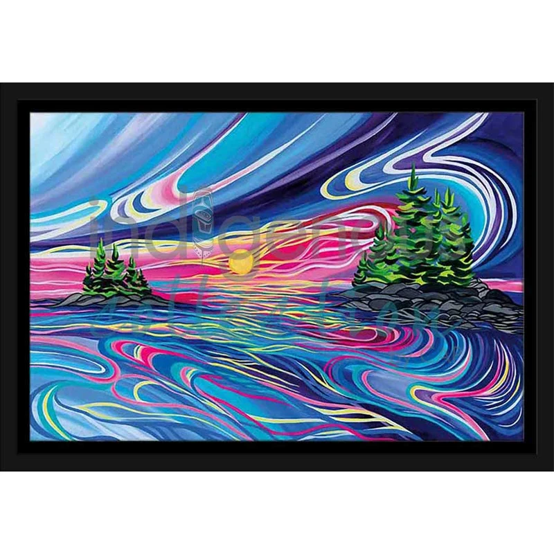 Reflect and Grow With Love Wall Art by Shawna Boulette Grapentine | Indigenous Art Print Canada