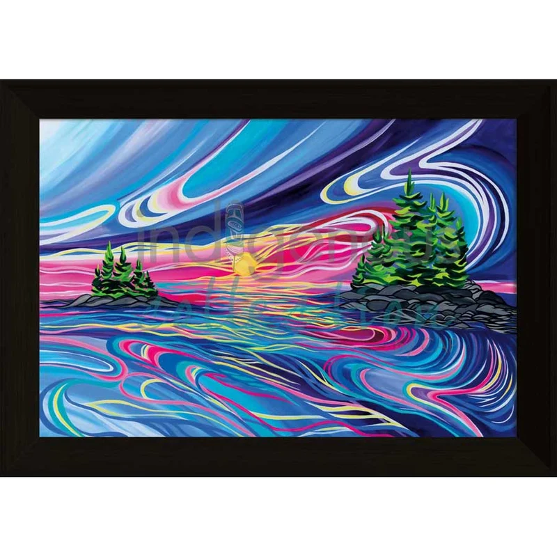 Reflect and Grow With Love Wall Art by Shawna Boulette Grapentine | Indigenous Art Print Canada