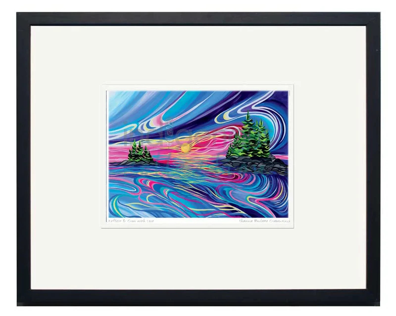 Reflect and Grow With Love Wall Art by Shawna Boulette Grapentine | Indigenous Art Print Canada
