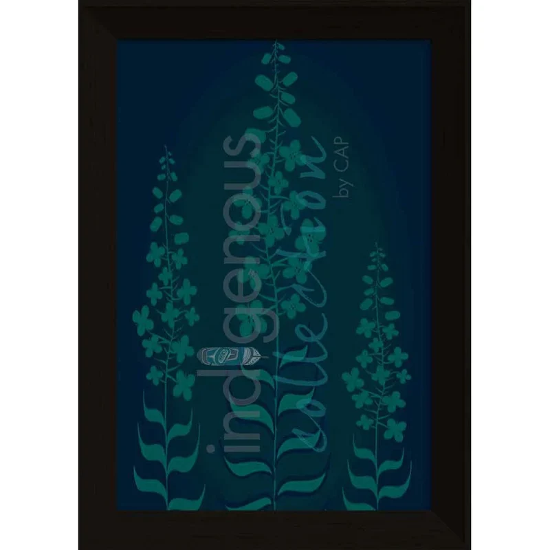 Fireweed Wall Art, artwork by Indigenous artist Jessica McCallum-Miller