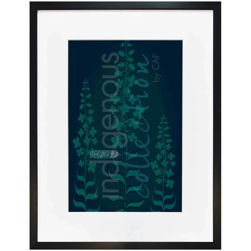 Fireweed Wall Art, artwork by Indigenous artist Jessica McCallum-Miller