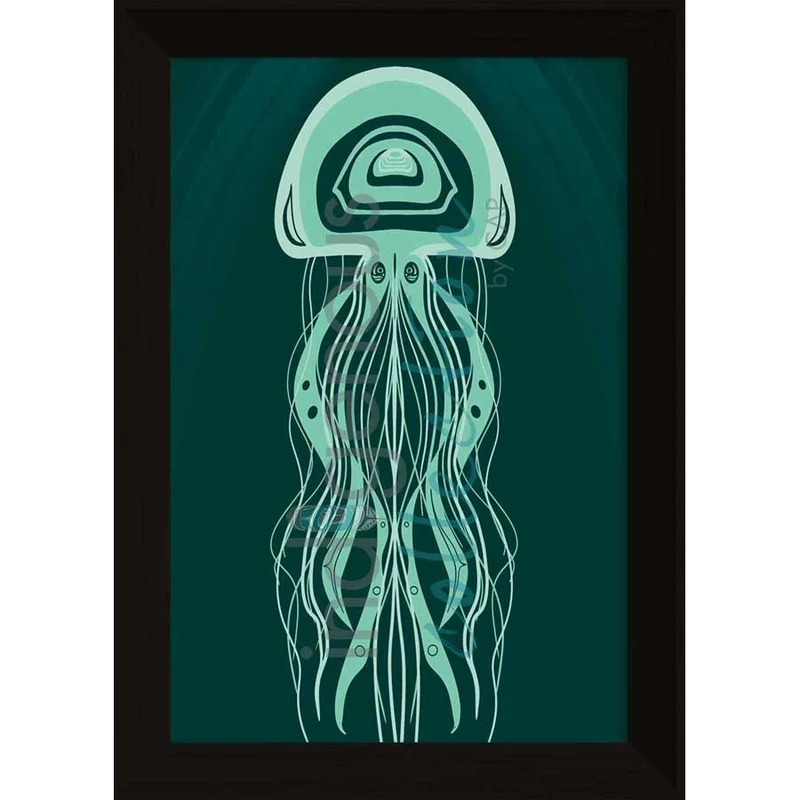 Jellyfish Wall Art, artwork by Indigenous artist Jessica McCallum-Miller