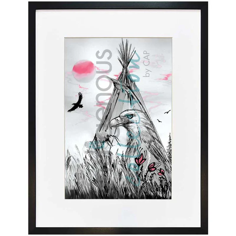 Sacred Eagle Wall Art by Karen Erickson | Indigenous Art Print Canada