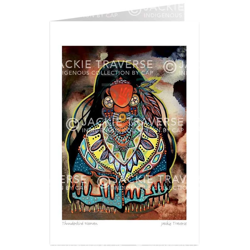 Thunderbird Woman Wall Art by Jackie Traverse | Indigenous Art Print Canada