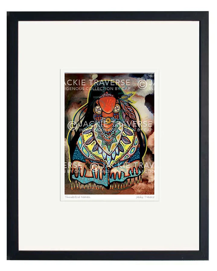 Thunderbird Woman Wall Art by Jackie Traverse | Indigenous Art Print Canada