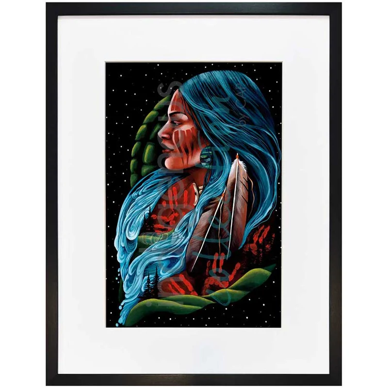 We Are The Land Wall Art by Jackie Traverse | Indigenous Art Print Canada