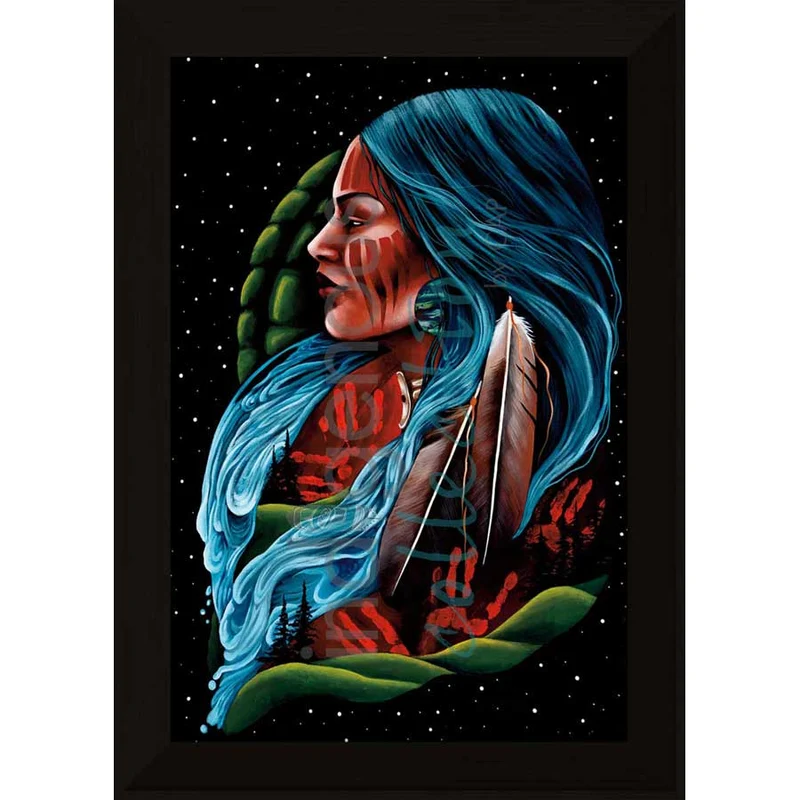 We Are The Land Wall Art by Jackie Traverse | Indigenous Art Print Canada
