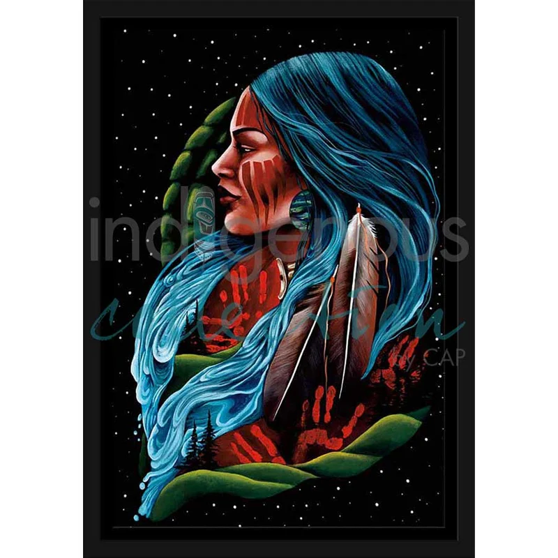 We Are The Land Wall Art by Jackie Traverse | Indigenous Art Print Canada