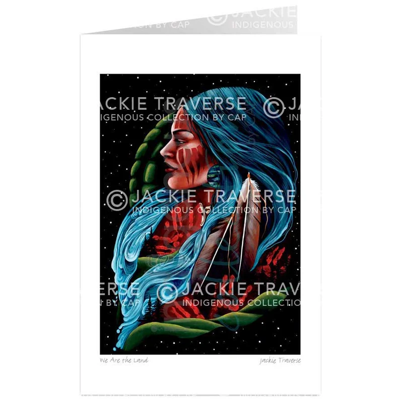 We Are The Land Wall Art by Jackie Traverse | Indigenous Art Print Canada