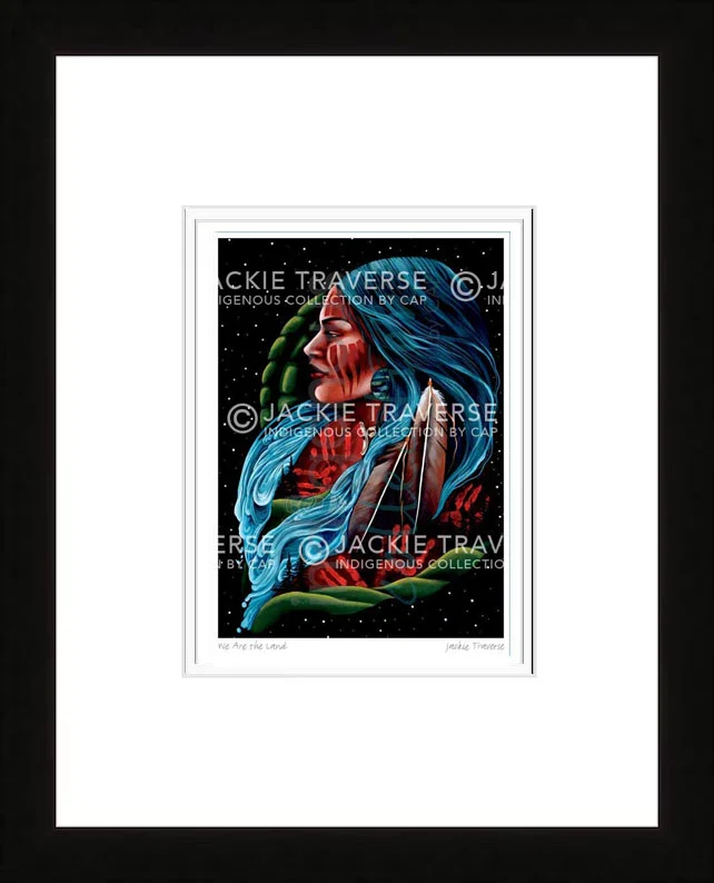 We Are The Land Wall Art by Jackie Traverse | Indigenous Art Print Canada