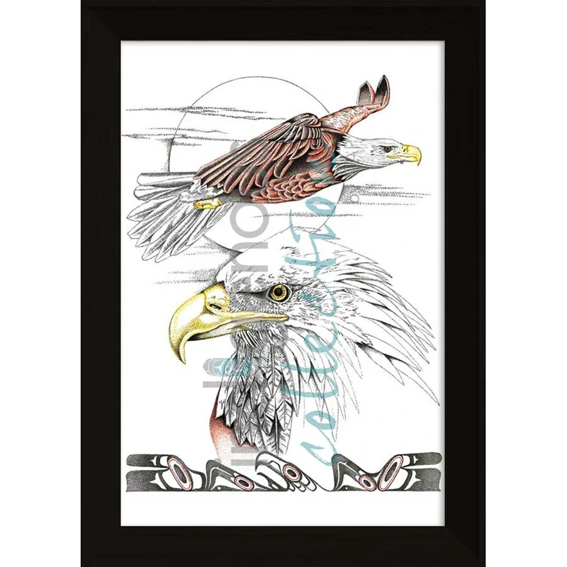 Flying with the Wind Wall Art, artwork by Indigenous artist Charles Silverfox
