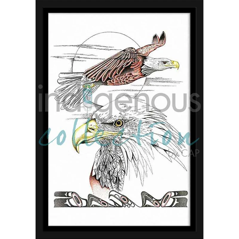 Flying with the Wind Wall Art, artwork by Indigenous artist Charles Silverfox