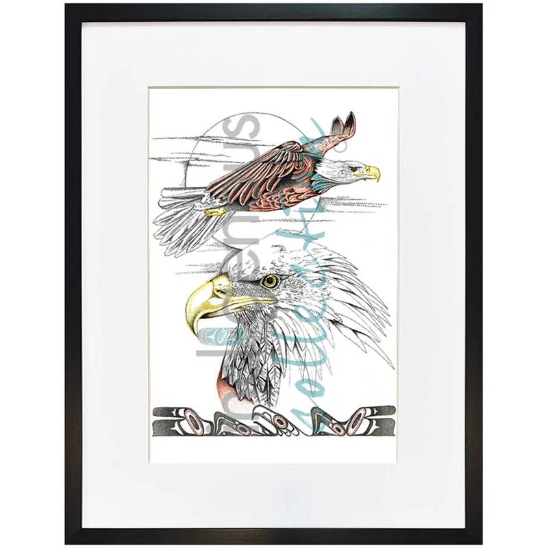 Flying with the Wind Wall Art, artwork by Indigenous artist Charles Silverfox