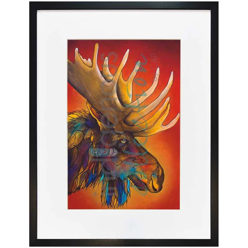 "Bullwinkle" Wall Art, artwork by Indigenous artist Micqaela Jones