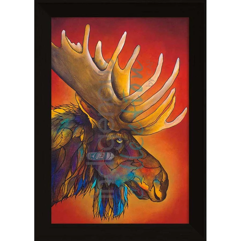 "Bullwinkle" Wall Art, artwork by Indigenous artist Micqaela Jones