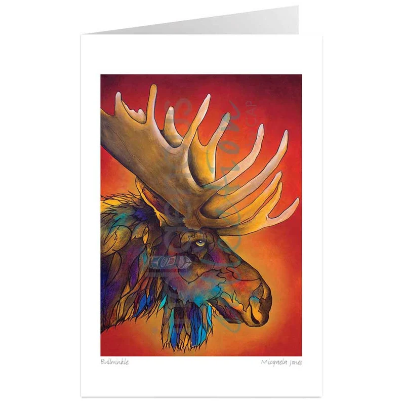 "Bullwinkle" Wall Art, artwork by Indigenous artist Micqaela Jones