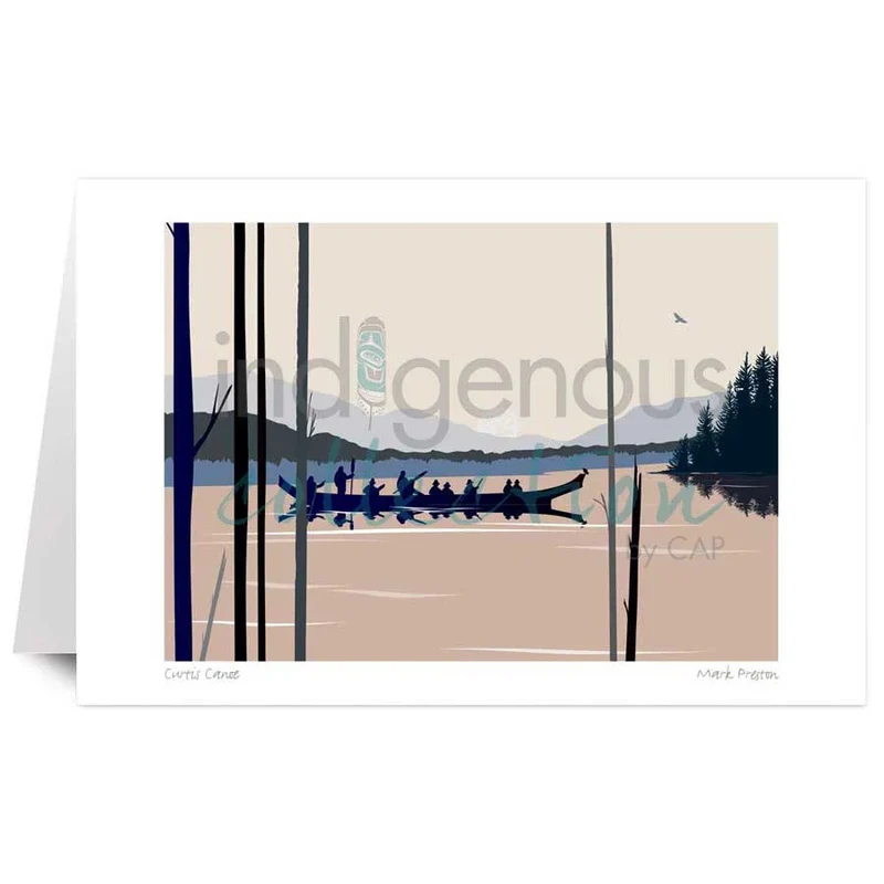 "Curtis Canoe" Wall Art, artwork by Indigenous artist Mark Preston