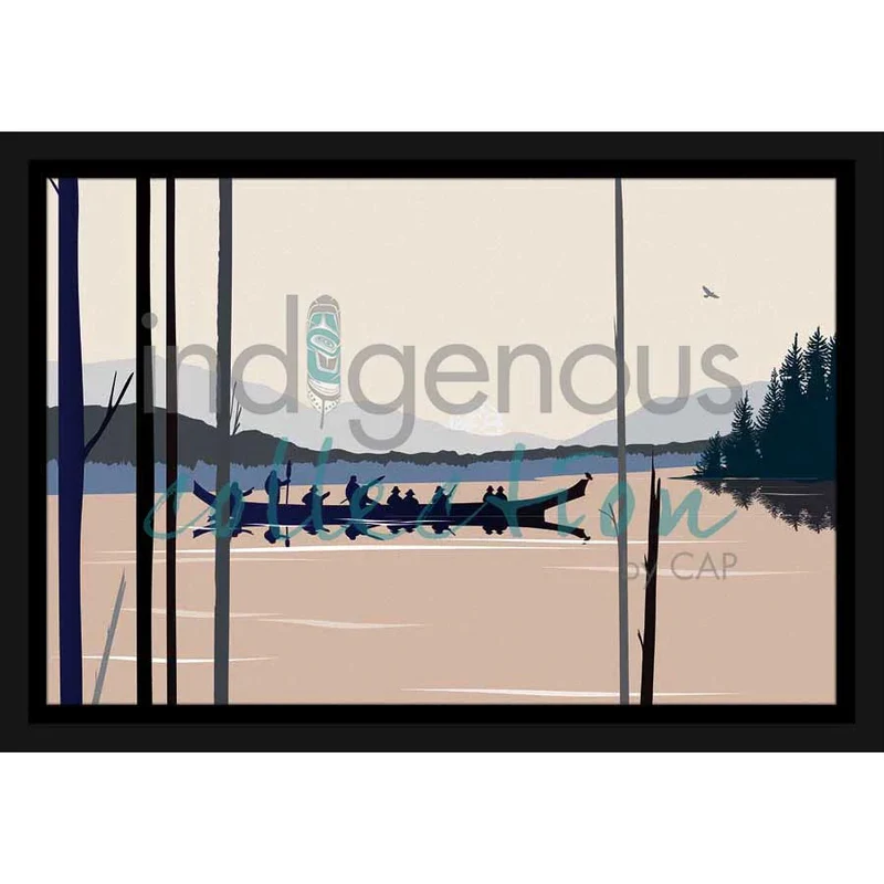 "Curtis Canoe" Wall Art, artwork by Indigenous artist Mark Preston