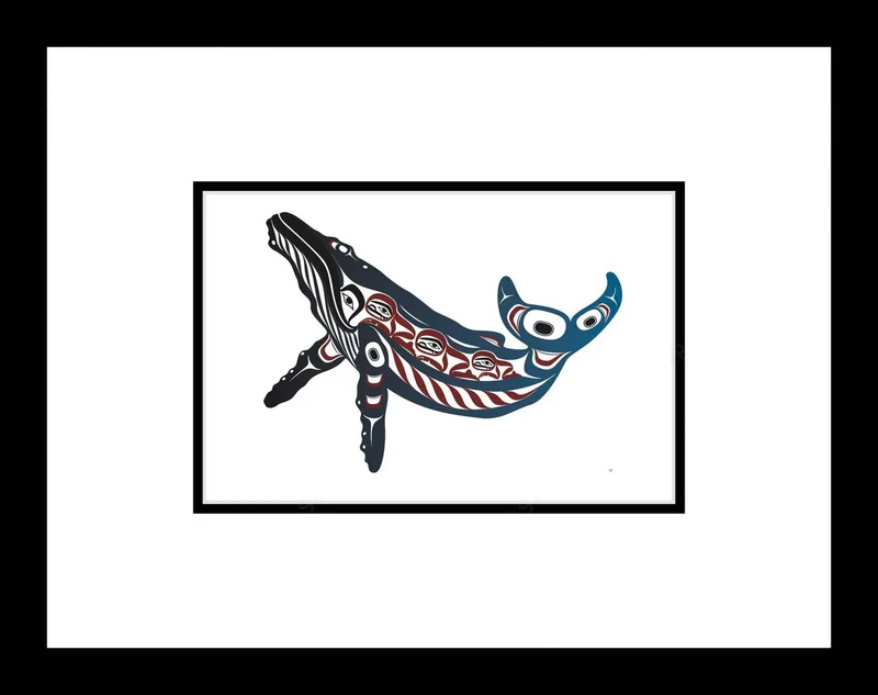 "Humpback Whale" Wall Art, artwork by Indigenous artist Mark Preston