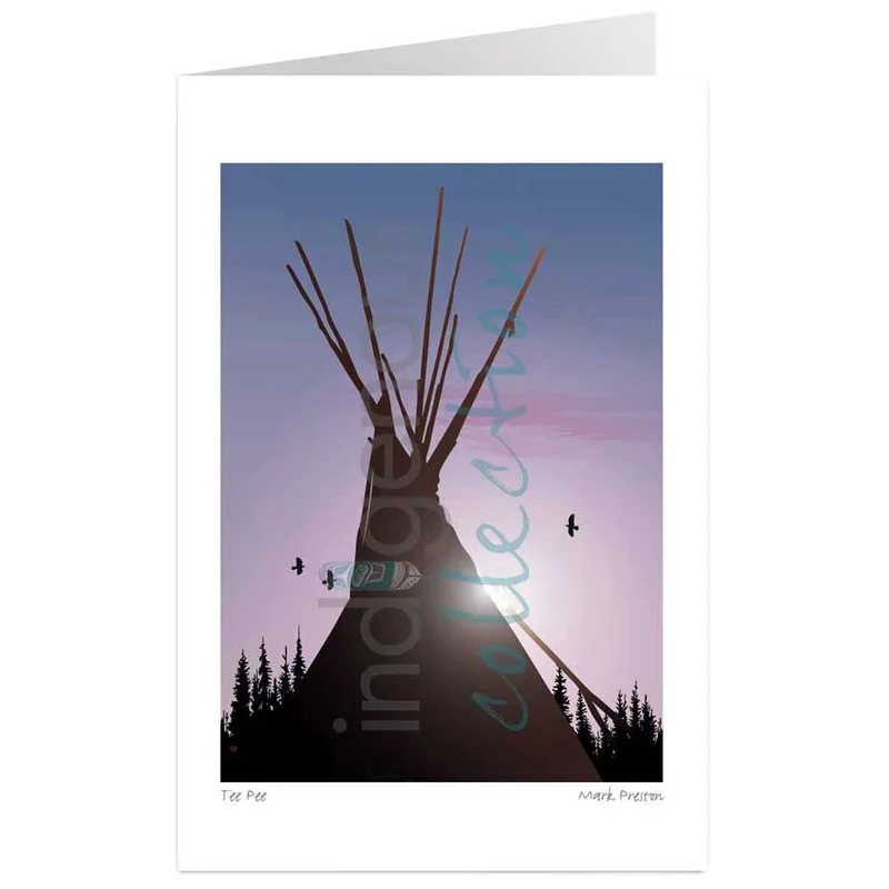 "Tee Pee" Wall Art, artwork by Indigenous artist Mark Preston