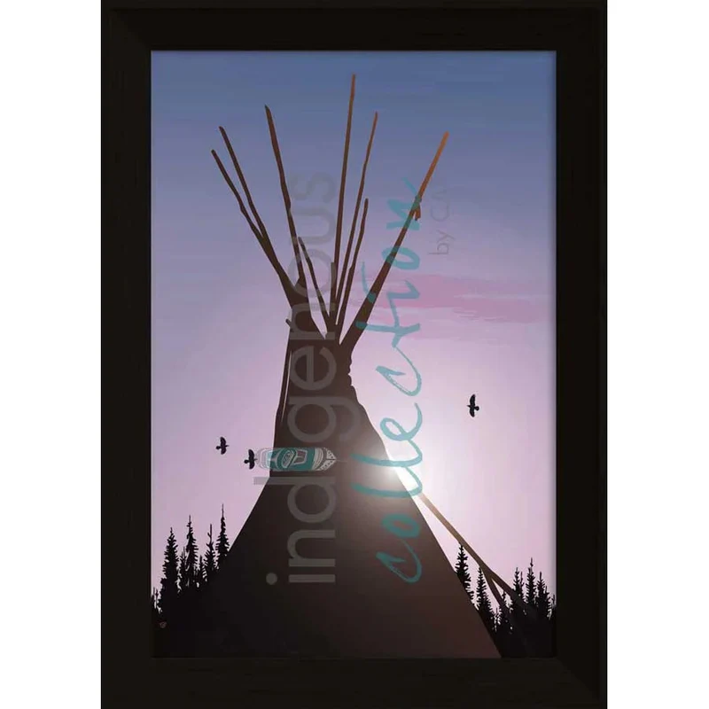 "Tee Pee" Wall Art, artwork by Indigenous artist Mark Preston