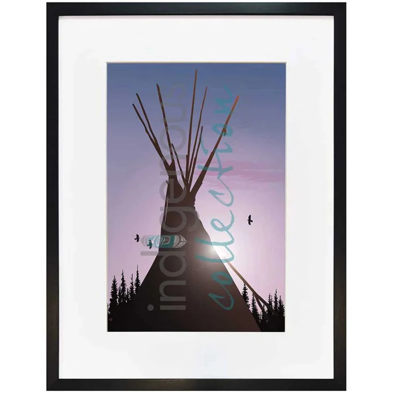 "Tee Pee" Wall Art, artwork by Indigenous artist Mark Preston