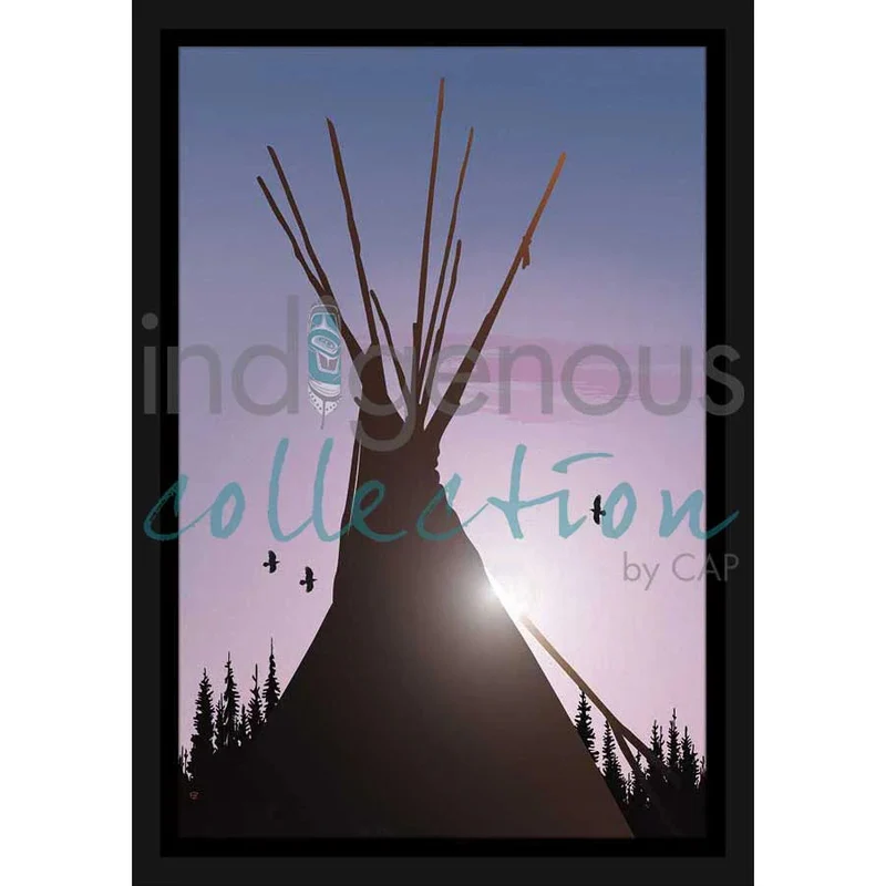"Tee Pee" Wall Art, artwork by Indigenous artist Mark Preston