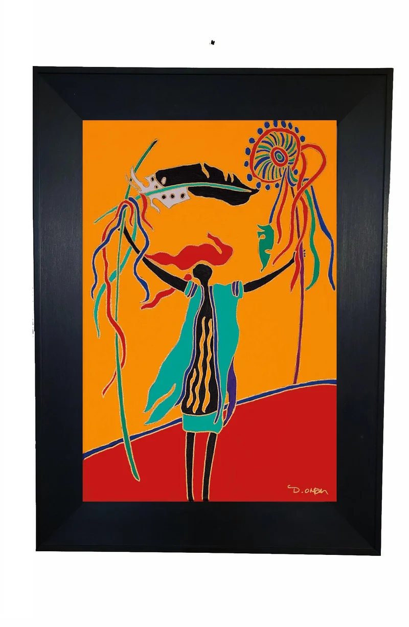"The Healer" Wall Art, artwork by Indigenous artist Dawn Oman