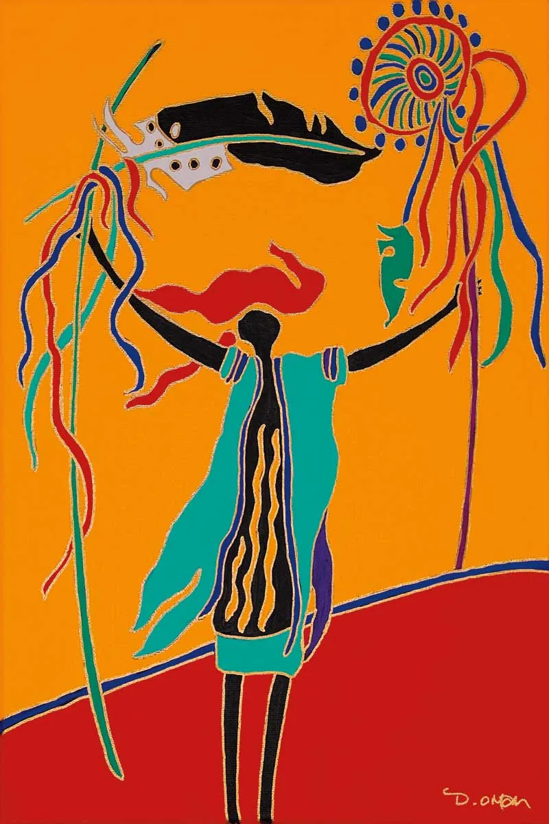 "The Healer" Wall Art, artwork by Indigenous artist Dawn Oman