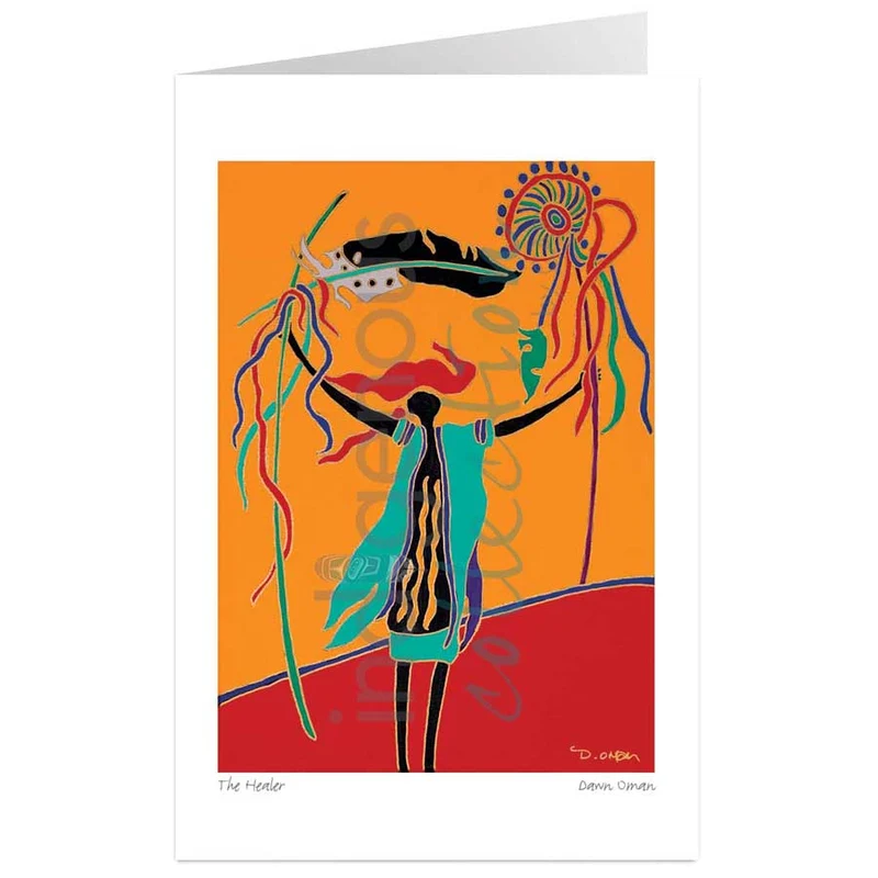 "The Healer" Wall Art, artwork by Indigenous artist Dawn Oman