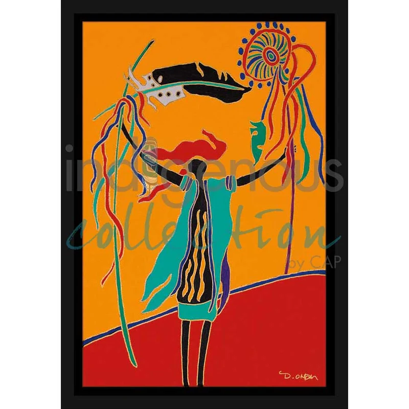 "The Healer" Wall Art, artwork by Indigenous artist Dawn Oman