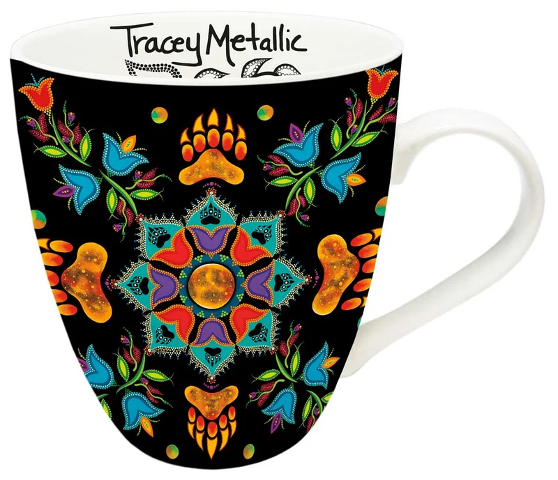 "Revelation" 18 oz Mug with artwork by Indigenous Artist Tracey Metallic
