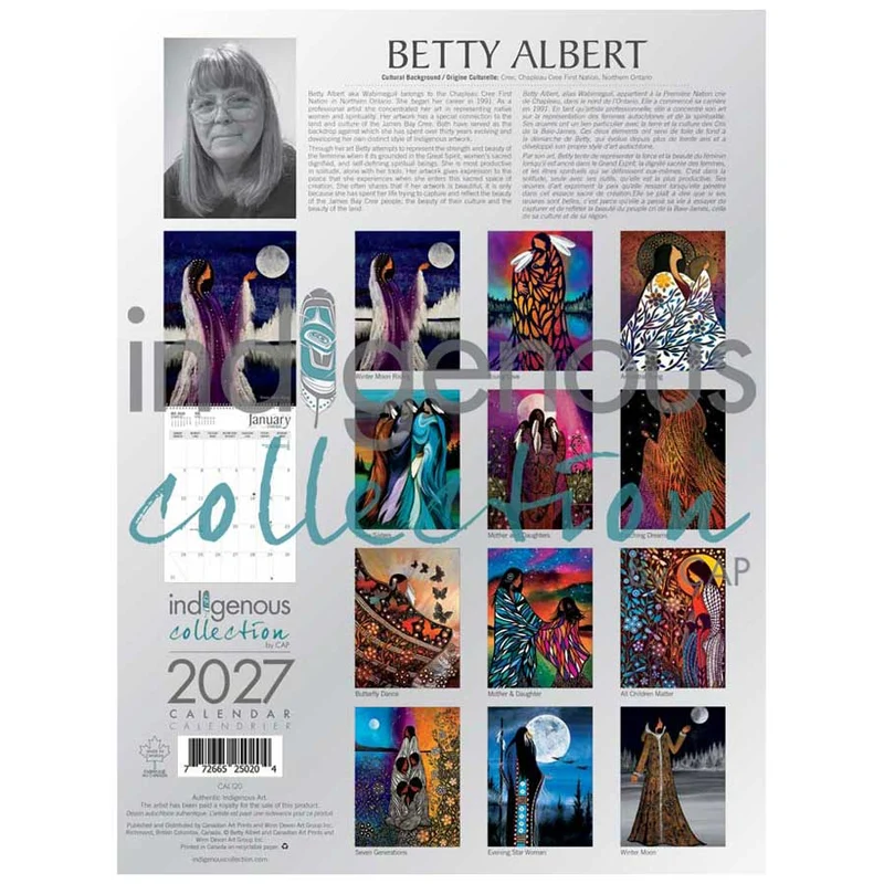 2027 Wall Calendar by Betty Albert