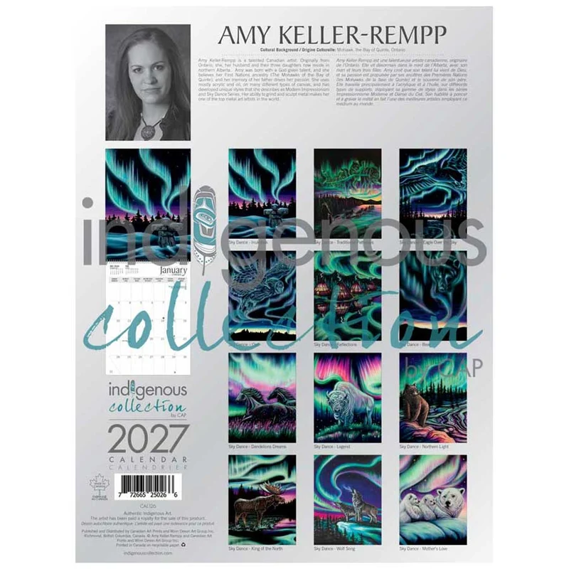 2027 Wall Calendar by Indigenous artist Amy Keller-Rempp