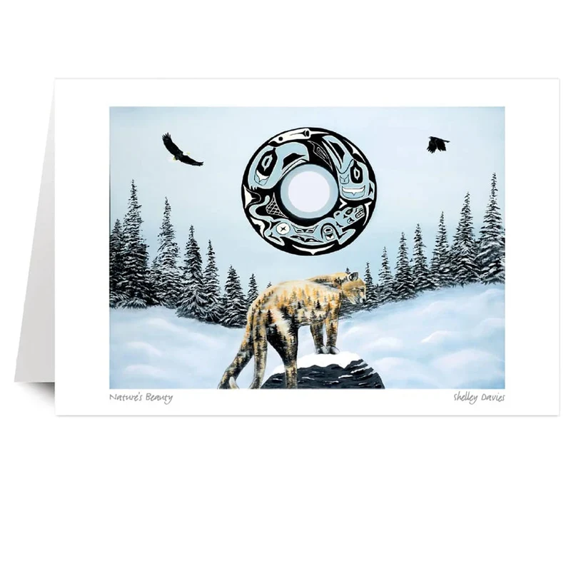 Nature's Beauty Wall Art by Shelley Davies | Indigenous Art Print Canada