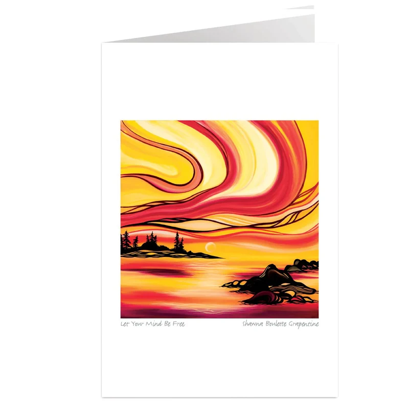 Let Your Mind Be Free Wall Art by Shawna Boulette Grapentine | Indigenous Art Print Canada