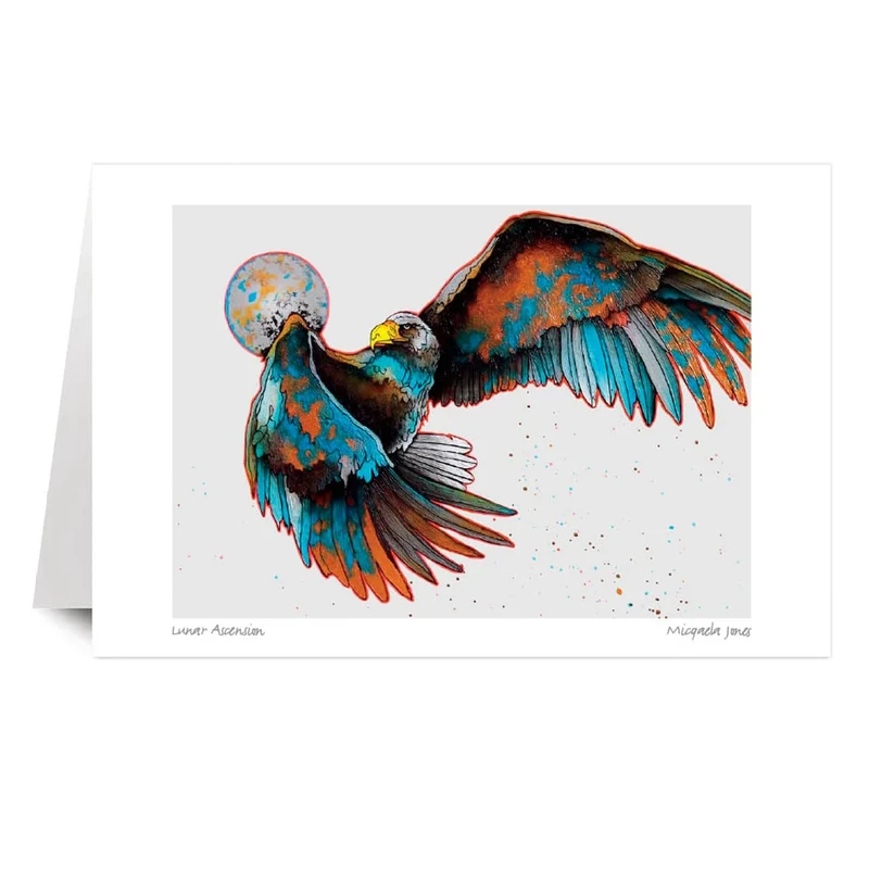 Lunar Ascension Wall Art by Micqaela Jones | Indigenous Art Print Canada