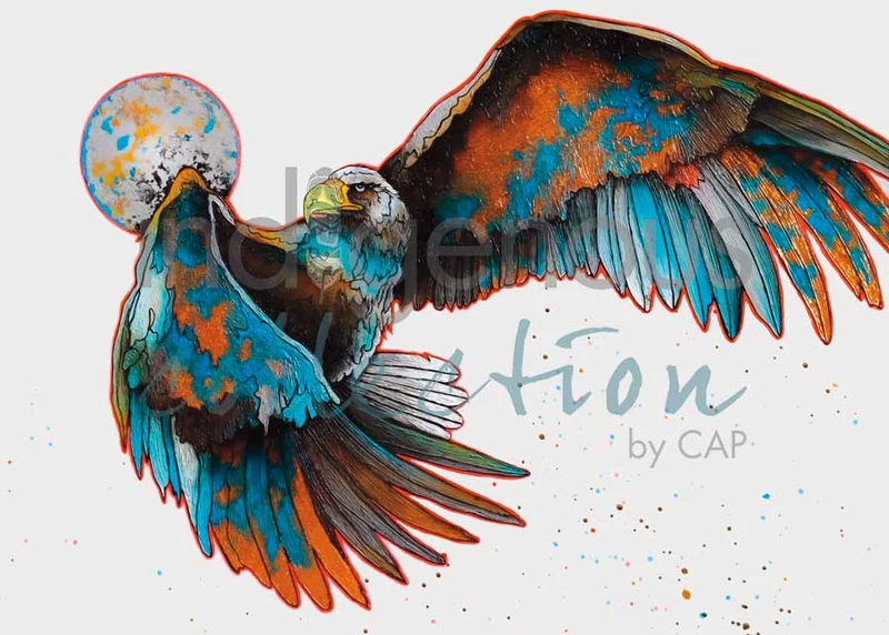 Lunar Ascension Wall Art by Micqaela Jones | Indigenous Art Print Canada