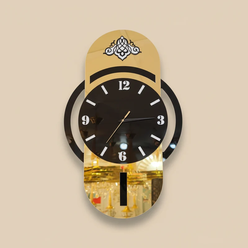 ساعة حائط MDF – 60×35 سم – تصميمين