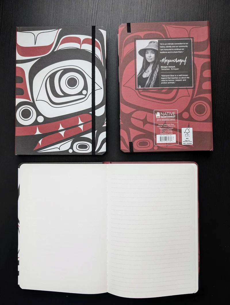 "Matriarch Bear" Journal by Native Artist, Morgan Asoyuf