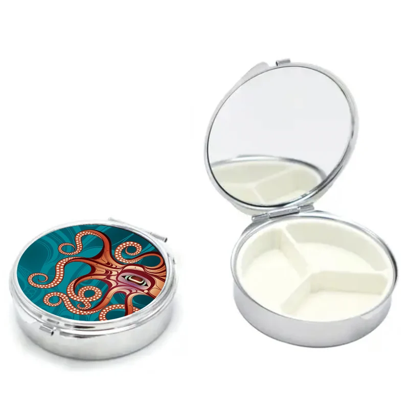 "Octopus (Nu)" Pill Case by Haida Artist, Ernest Swanson
